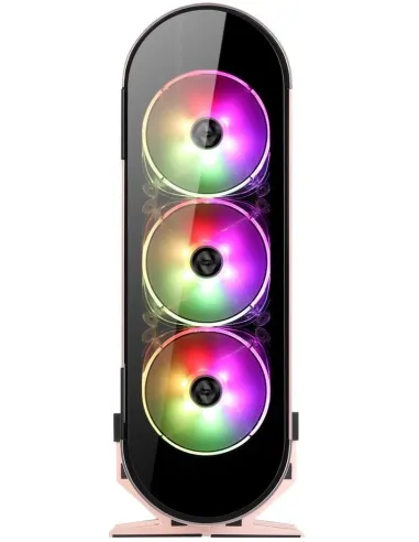 Abkoncore AL300M SYNC Mini Torre Cristal Templado USB-C RGB Rosa