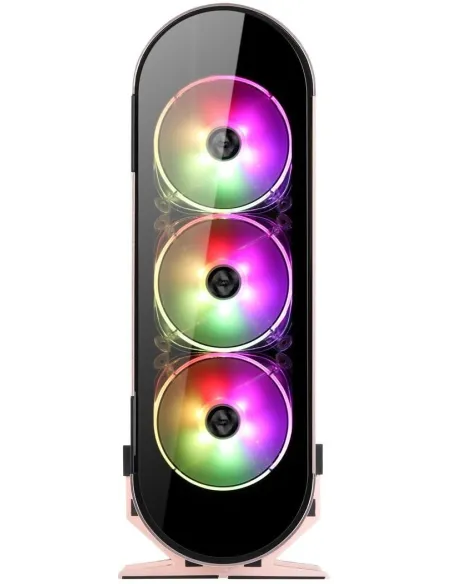 Abkoncore AL300M SYNC Mini Torre Cristal Templado USB-C RGB Rosa