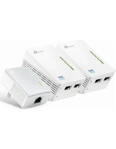 TP-Link TL-WPA4220 TKIT PLC Powerline Red Eléctrica AV600 + WiFi 4 N300 3 Unidades