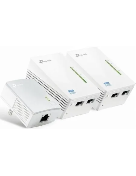 TP-Link TL-WPA4220 TKIT PLC Powerline Red Eléctrica AV600 + WiFi 4 N300 3 Unidades