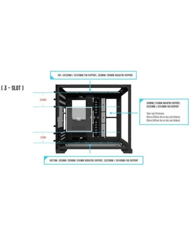 Lian-Li O11 Dynamic Mini Snow Cristal Templado USB 3.1 Blanca