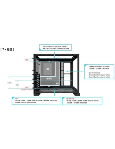 Lian-Li O11 Dynamic Mini Snow Cristal Templado USB 3.1 Blanca
