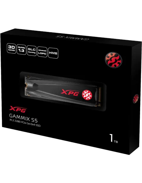 XPG Gammix S5 SSD M.2 1TB PCIe Gen 3 con Disipado