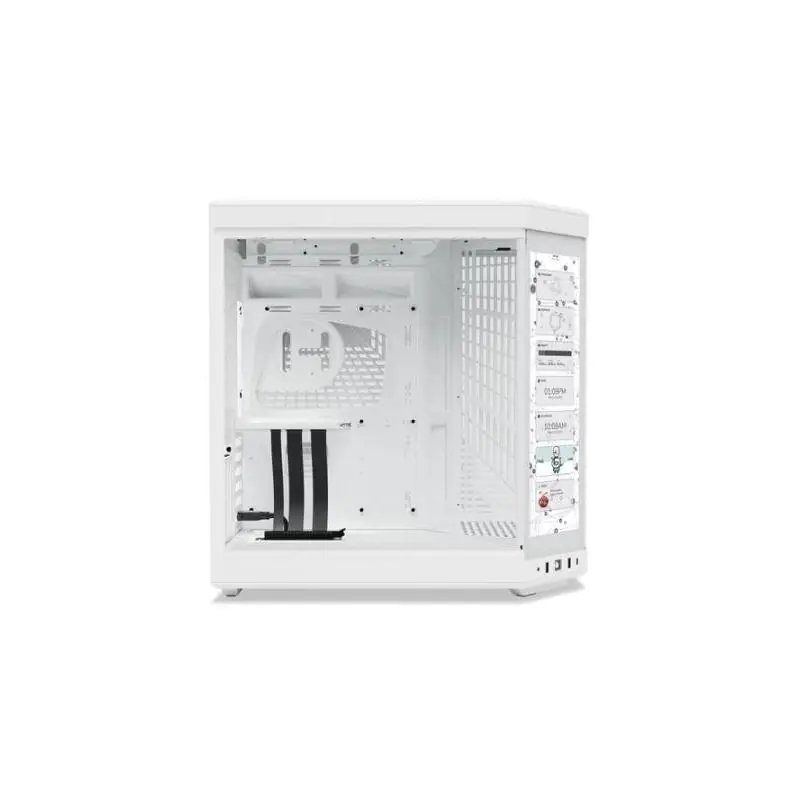 Hyte Y70 Mid Tower Cristal Templado Blanca