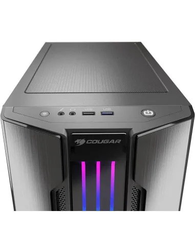 Cougar Gemini M Mini Torre RGB Cristal Templado USB 3.2 Gris
