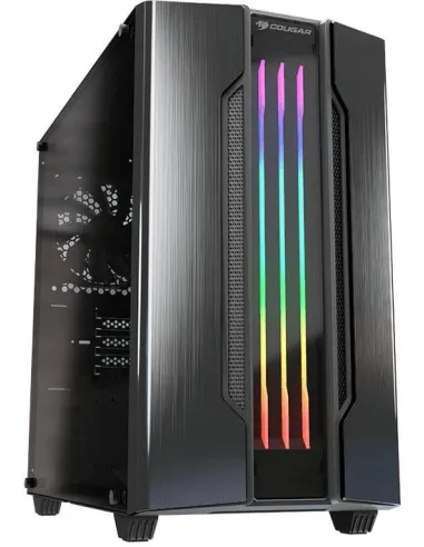 Cougar Gemini M Mini Torre RGB Cristal Templado USB 3.2 Gris