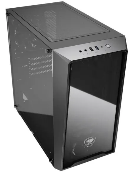 Cougar MG120-G Mini Torre Cristal Templado USB 3.2 Negra