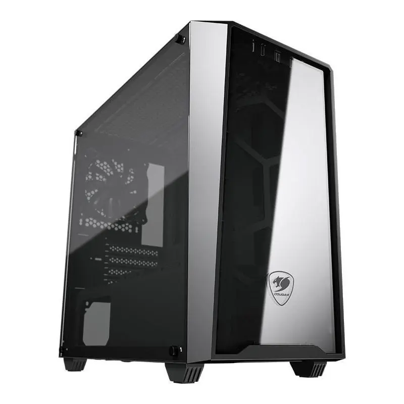 Cougar MG120-G Mini Torre Cristal Templado USB 3.2 Negra