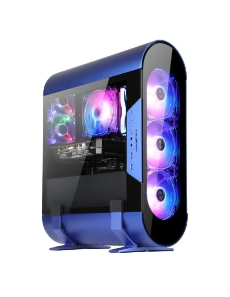 Abkoncore AL300M SYNC Mini Torre Cristal Templado USB-C RGB Azul