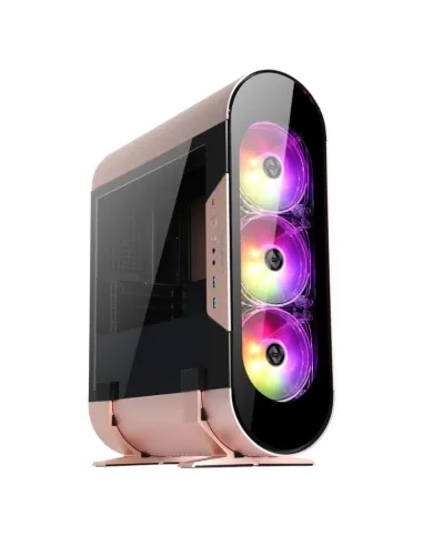 Abkoncore AL300M SYNC Mini Torre Cristal Templado USB-C RGB Rosa