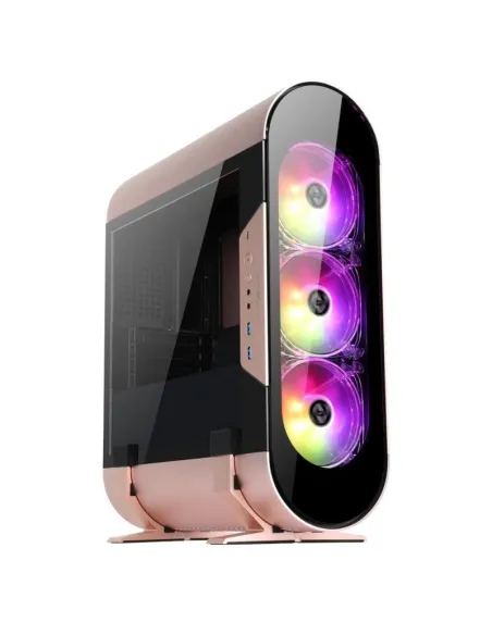 Abkoncore AL300M SYNC Mini Torre Cristal Templado USB-C RGB Rosa