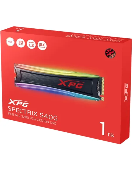 XPG Spectrix S40G SSD M.2 1TB PCIe Gen 3 RGB con Disipador