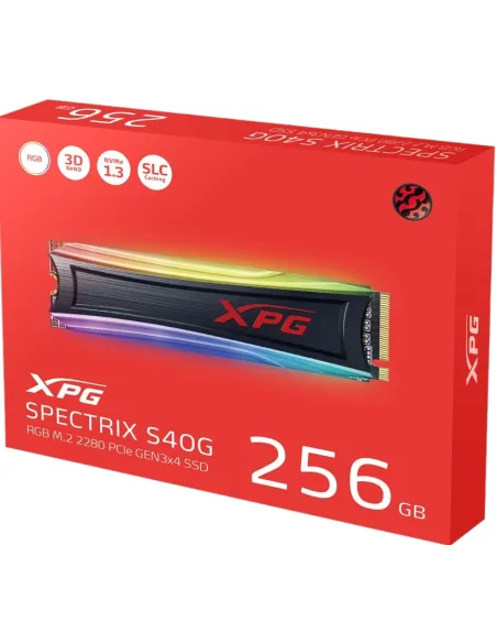 XPG Spectrix S40G SSD M.2 256GB PCIe Gen 3 RGB con Disipador