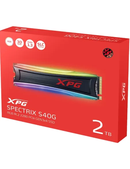 XPG Spectrix S40G SSD M.2 2TB PCIe Gen 3 RGB con Disipador