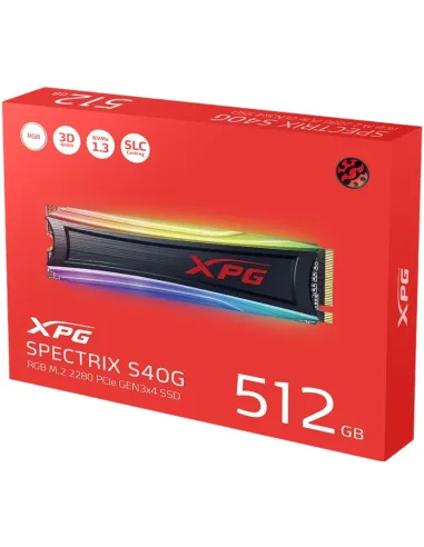 XPG Spectrix S40G SSD M.2 512GB PCIe Gen 3 RGB con Disipador