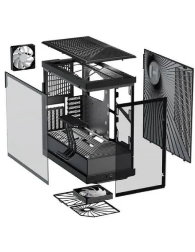 Hyte Y40 Torre ATX Cristal Templado USB 3.0 con Cable Elevador PCIE 4.0 Incluido Negro