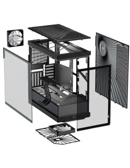 Hyte Y40 Torre ATX Cristal Templado USB 3.0 con Cable Elevador PCIE 4.0 Incluido Negro
