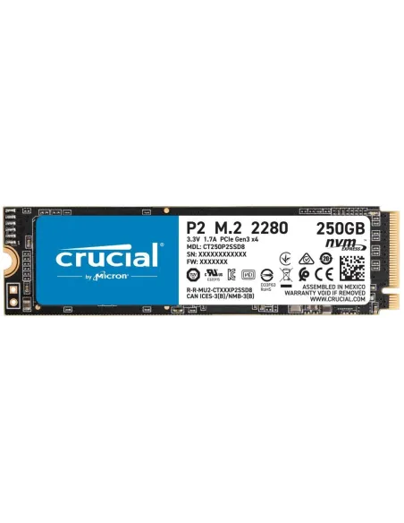 Crucial P2 SSD M.2 250GB PCIe Gen 3
