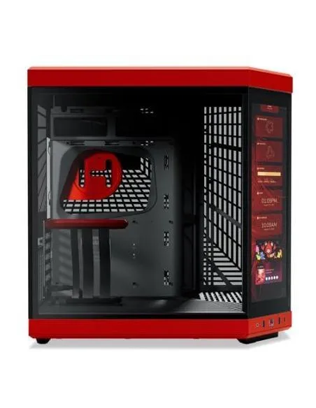 Hyte Y70 Mid Tower Cristal Templado Roja