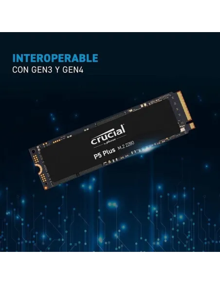 Crucial P5 Plus SSD M.2 1TB PCIe Gen 4 con Disipador
