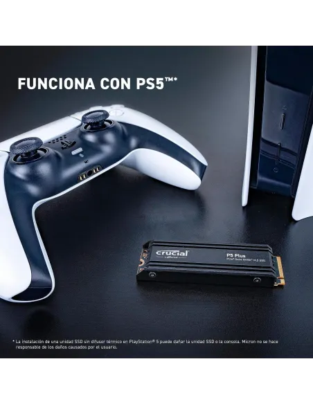 Crucial P5 Plus SSD M.2 1TB PCIe Gen 4 con Disipador