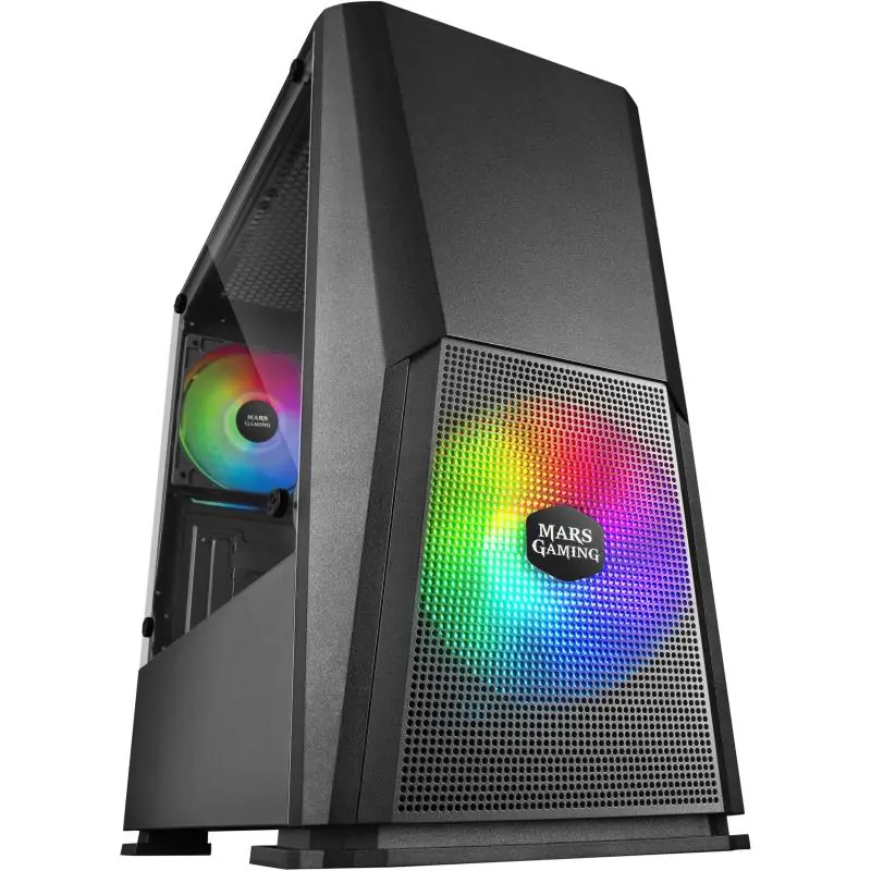 Mars Gaming MCONE RGB con Ventana USB 3.0 Negra