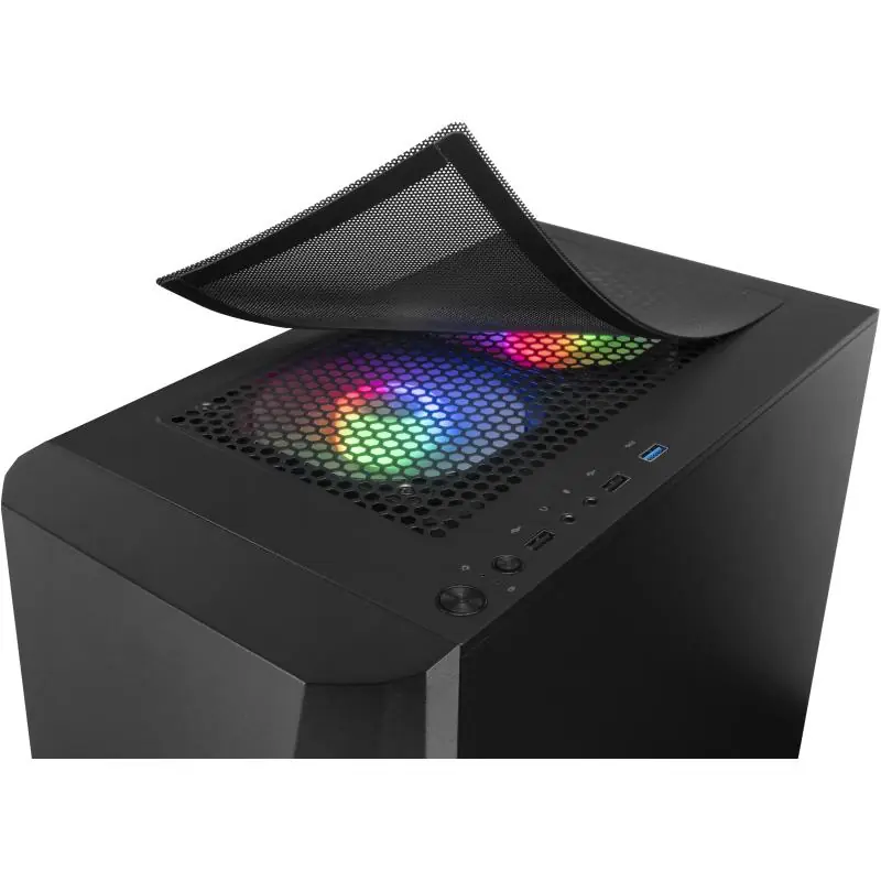 Mars Gaming MCONE RGB con Ventana USB 3.0 Negra