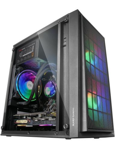 Mars Gaming MCDUO Cristal Acrílico USB 3.0 Negro