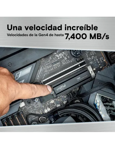 Crucial T500 SSD 500GB Disco Duro PCIe Gen 4 con Disipador
