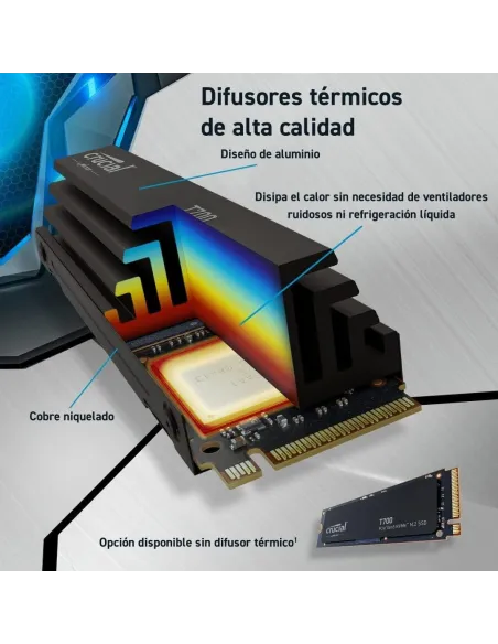 Crucial T700 SSD M.2 2TB PCIe Gen 5