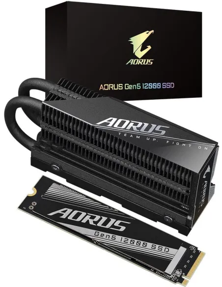Gigabyte AORUS 12000 SSD M.2 1TB PCIe Gen 5 con Disipador