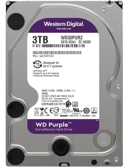 WD Purple HDD 3.5" 3TB SATA3