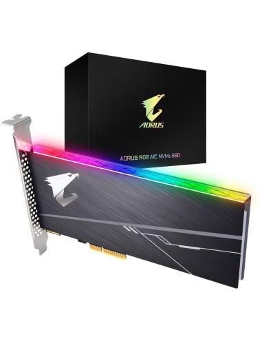 Gigabyte AORUS RGB AIC NVMe SSD FH/HL 512GB PCIe Gen 3 con Disipador