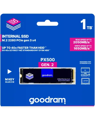 GoodRam PX500 SSD M.2 1TB PCIe Gen 3