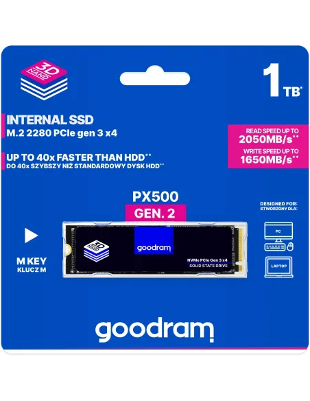 GoodRam PX500 SSD M.2 1TB PCIe Gen 3