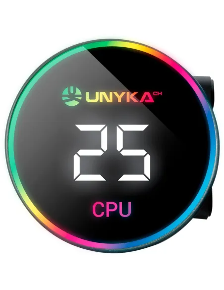 Unyka Aquastorm 360 ARGB Kit de Refrigeración Líquida 360mm Negro