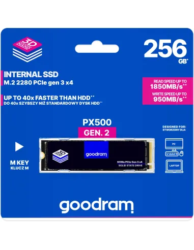 GoodRam PX500 SSD M.2 256GB PCIe Gen 3