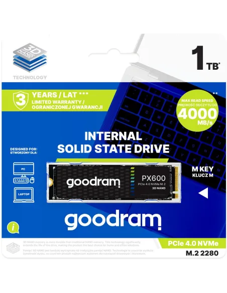 GoodRam PX600 SSD M.2 1TB PCIe Gen 4