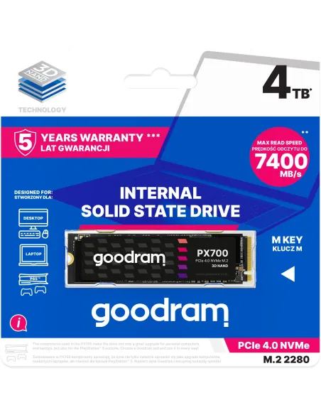 Goodram PX700 SSD M.2 4TB PCIe Gen 4