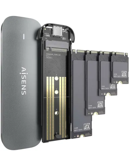 Aisens ASM2-006GRY Caja Externa para M.2 hasta 2TB Gris