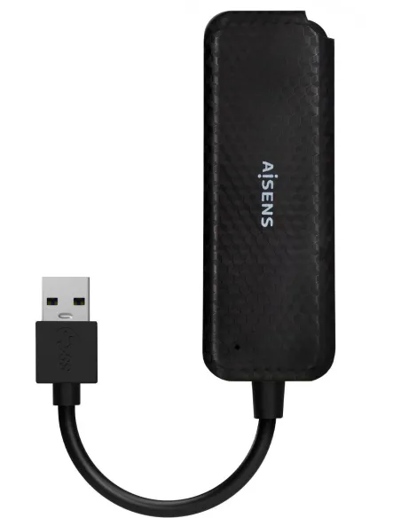 Aisens A106-0713 HUB 4 Puertos USB-A Negro