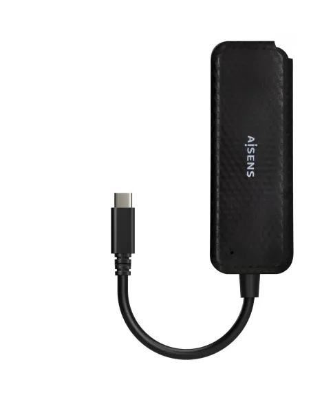 Aisens A109-0715 HUB USB-C 4 Puertos USB-A Negro