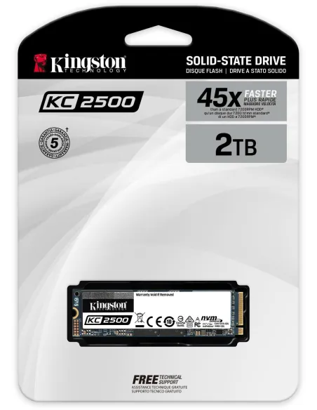 Kingston KC2500 SSD M.2 2TB PCIe Gen 3