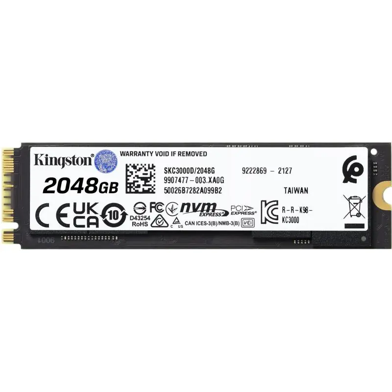 Kingston KC3000 SSD M.2 2TB PCIe Gen 4