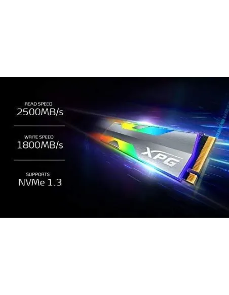 XPG Spectrix S20G SSD M.2 500GB PCIe Gen 3 RGB con Disipador