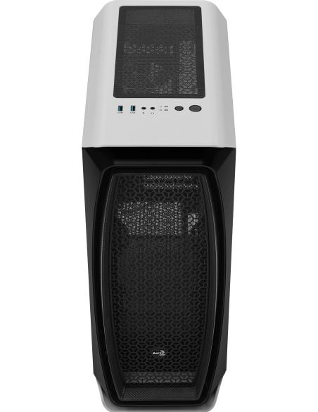 Aerocool Aero One Cristal Templado USB 3.1 Blanco