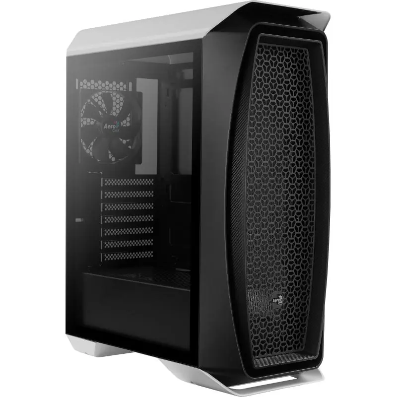 Aerocool Aero One Cristal Templado USB 3.1 Blanco