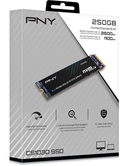 PNY XLR8 CS1030 SSD 250GB Disco Duro PCIe 3.0 NVMe 1.3 3D Nand