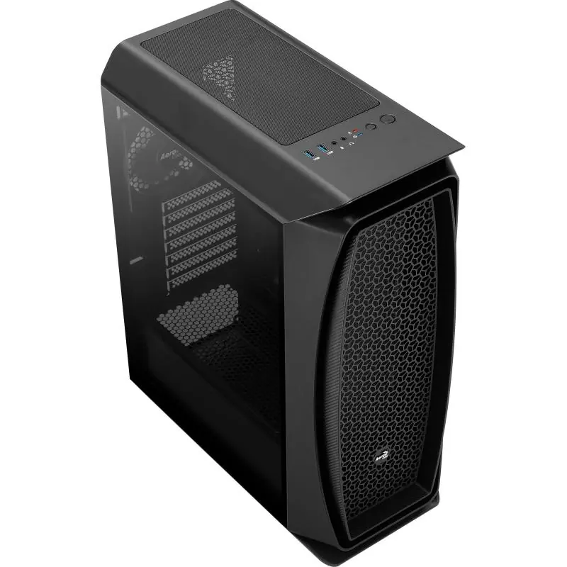 Aerocool Aero One Cristal Templado USB 3.1 Negra