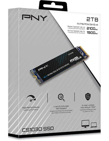 PNY CS1030 SSD 2TB M.2 NVMe PCIe Gen3